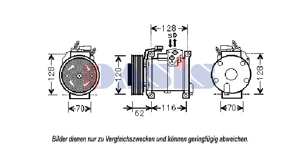 AKS DASIS Kompressor,kliimaseade 851821N